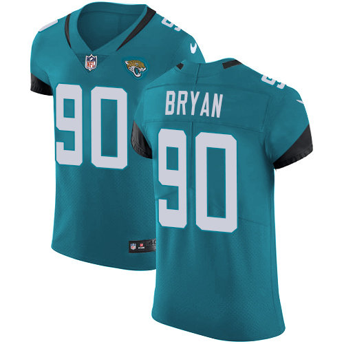 Nike Jaguars #90 Taven Bryan Teal Green Team Color Men's Stitched NFL Vapor Untouchable Elite Jersey